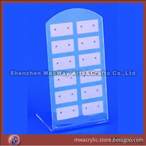 Acrylic White L-shaped Ear Nail/Pin/Earbob/Pendants Display Holder
